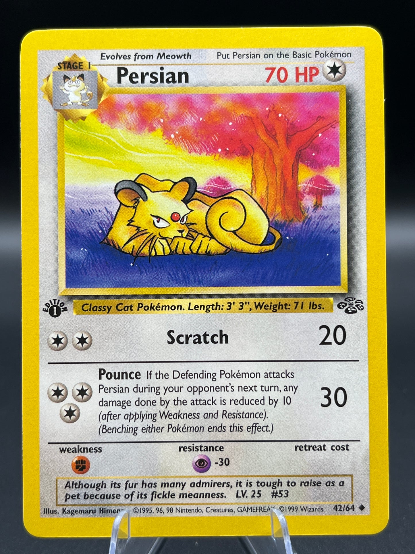 Pokémon TCG: 1999 Persian 42/64 - 1st Edition Jungle