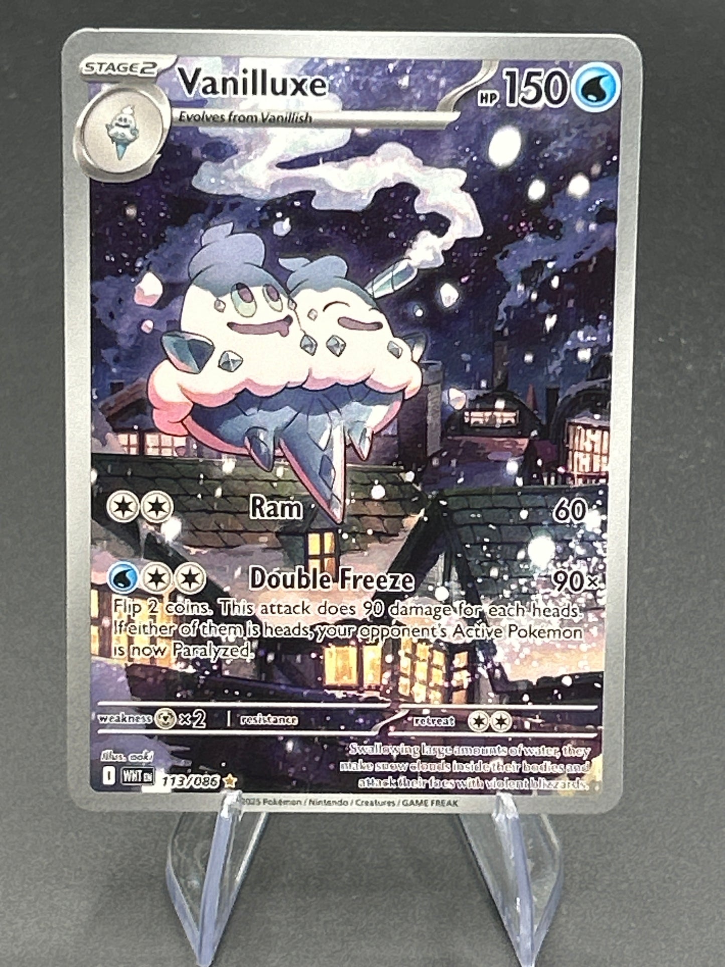 Pokémon TCG: 2025 Vanilluxe - 113/086 - SV: White Flare - DMG