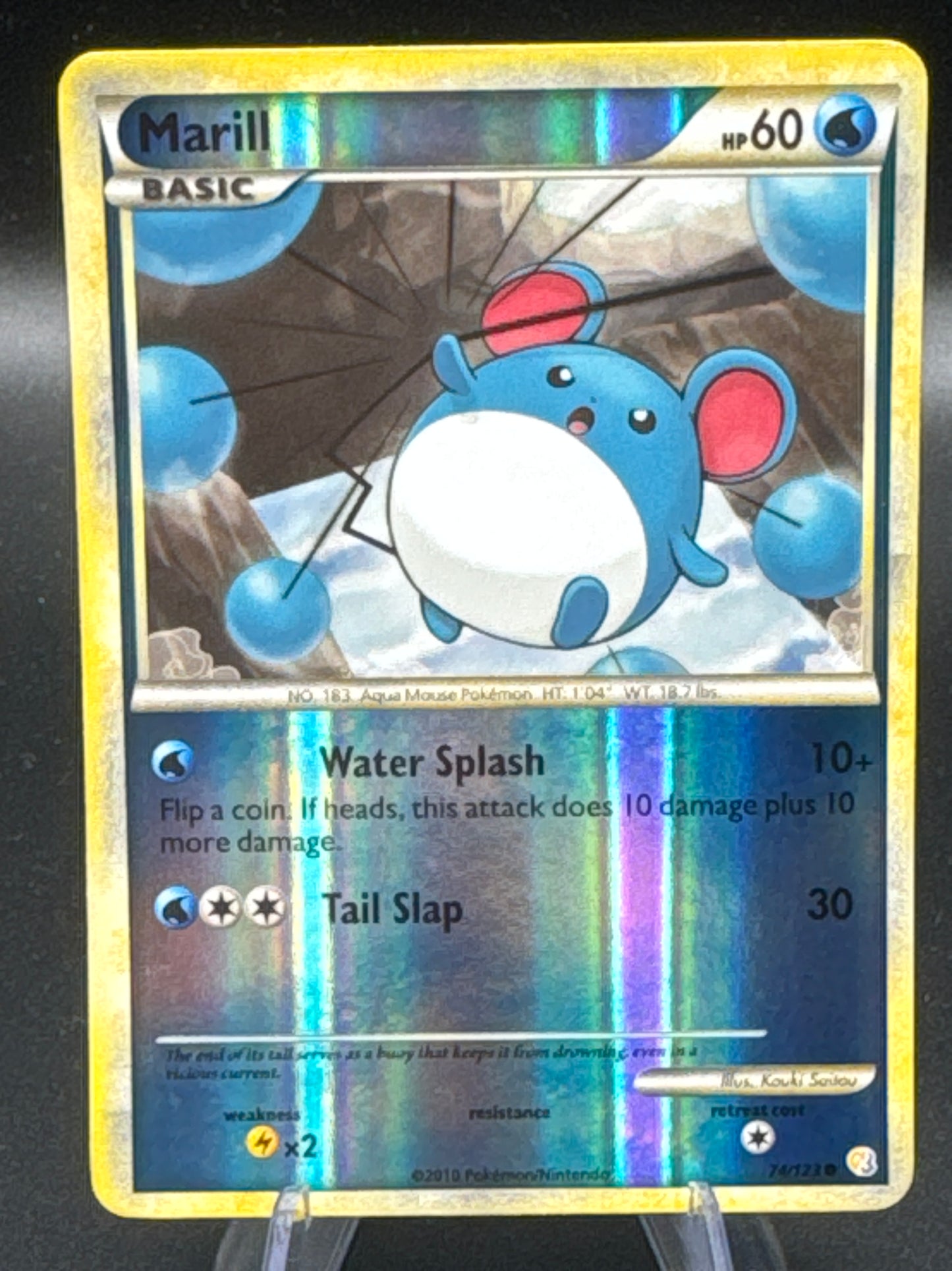 Pokémon TCG: 2010 Marill 74/123 - HeartGold SoulSilver Reverse Holo