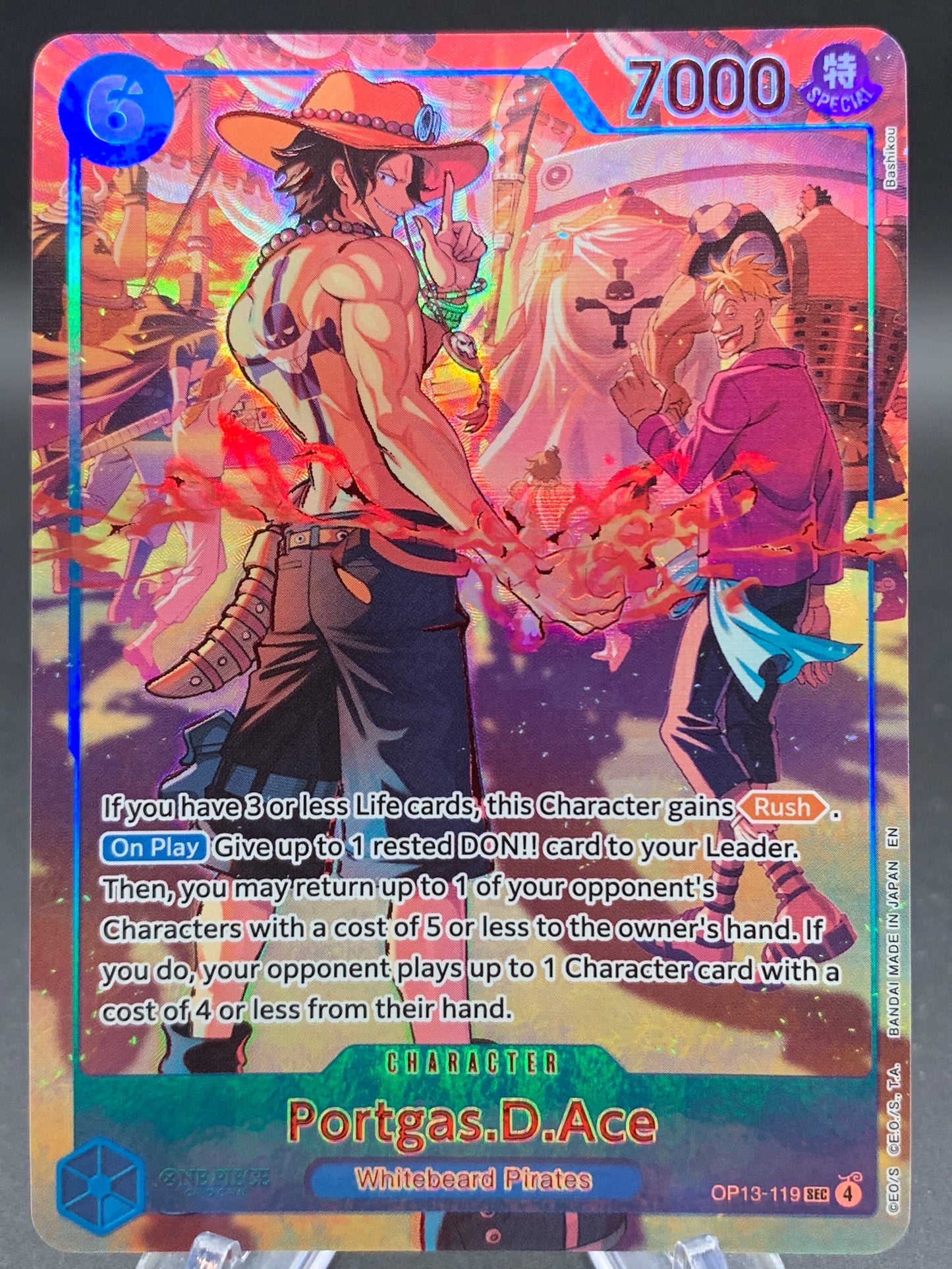 One Piece TCG: Portgas.D.Ace (119) (English Version 3rd Anniversary Set) - One Piece Promotion Cards