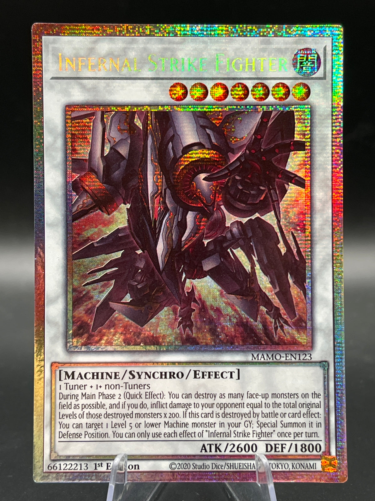 Yu-Gi-Oh! TCG: Infernal Strike Fighter (Starlight Rare) - Magnificent Monsters