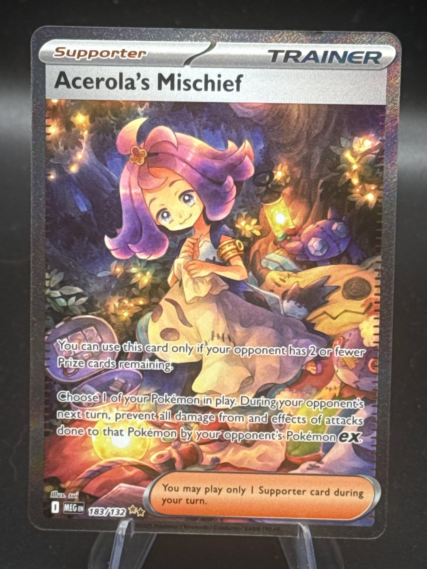 Pokémon TCG: 2025 Acerola's Mischief 183/132 MEG: Mega Evolution