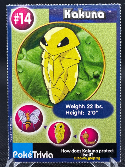 Pokémon TCG: 1999 Kakuna #14 - Burger king Poke trivia
