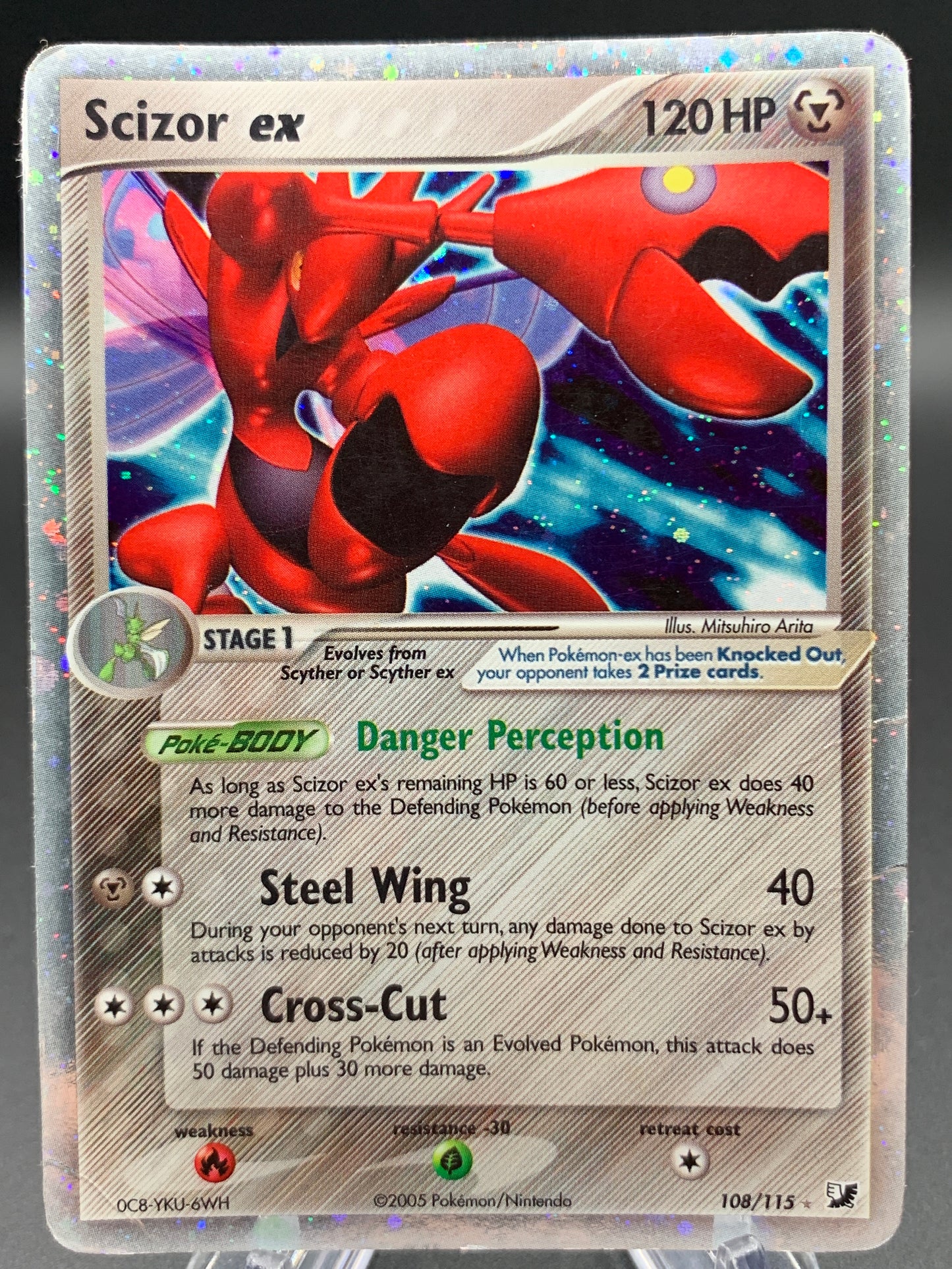 Pokémon TCG: 2005 Scizor ex - 108/115 - Unseen Forces