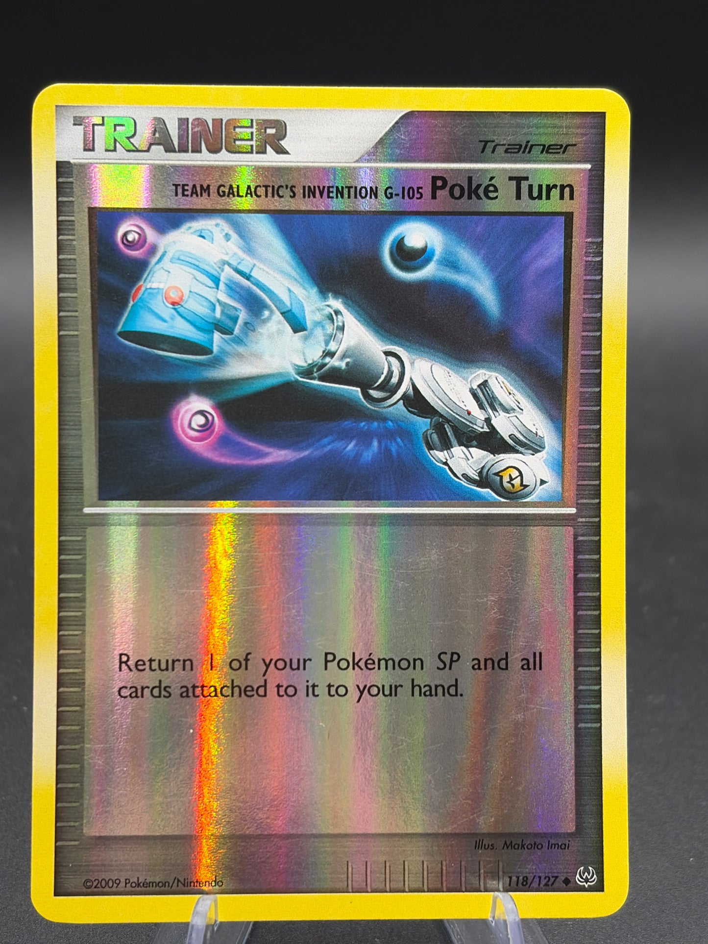 Pokémon TCG: 2009 Team Galactic's Invention G-105 Poke Turn - Platinum (PL) Reverse Holo