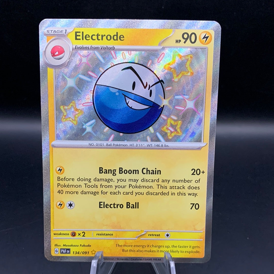 Pokémon TCG: 2024 Electrode 134/091 S&V Paldean Fates Baby Shiny