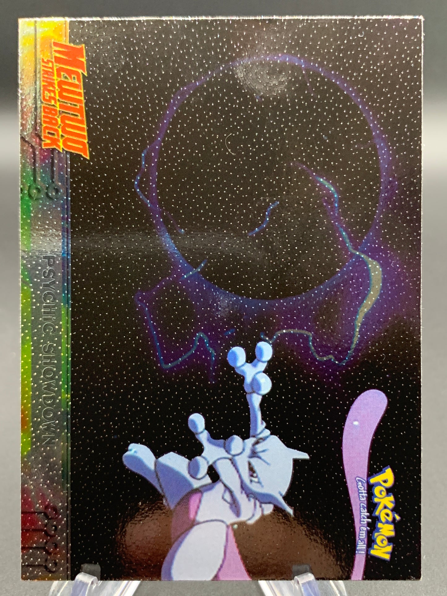 Pokémon TCG: Topps Pokémon Psychic Showdown - #33 - Mewtwo Strikes Back Movie Animation Edition Holo Textured