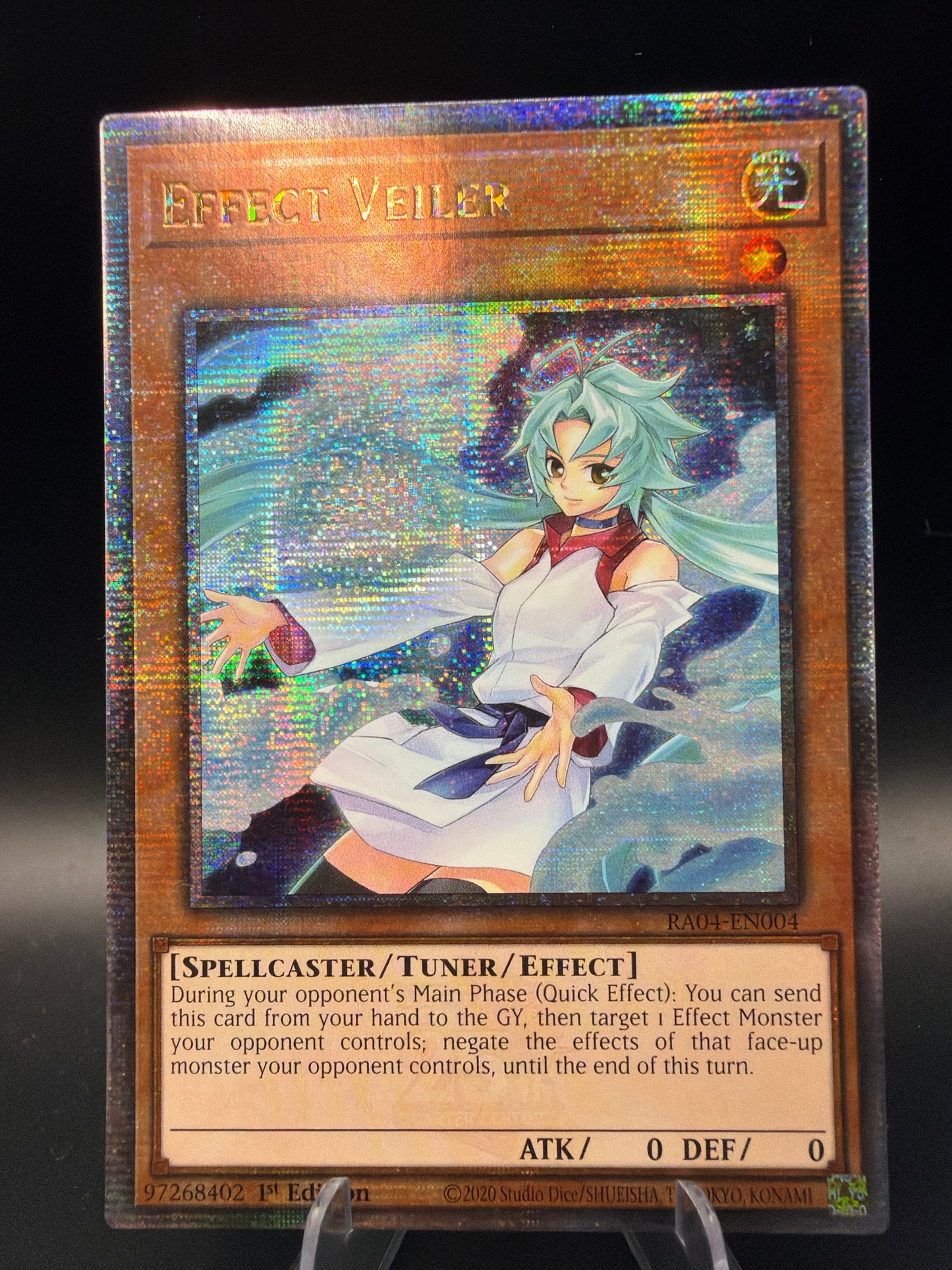 Yu-Gi-Oh! TCG: Effect Veiler (New Art) (Quarter Century Secret Rare) - Quarter Century Stampede (RA04)