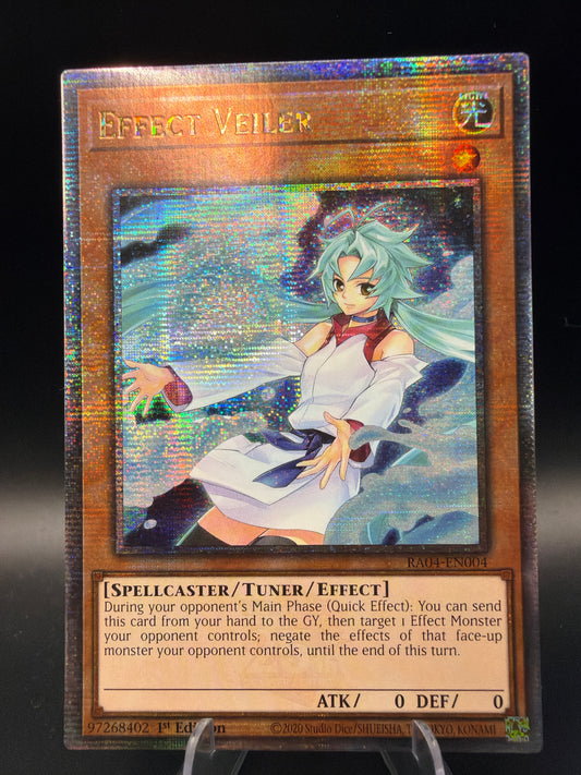 Yu-Gi-Oh! TCG: Effect Veiler (New Art) (Quarter Century Secret Rare) - Quarter Century Stampede (RA04)