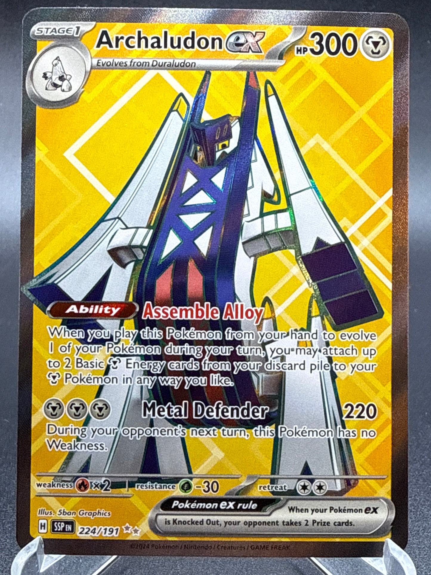 Pokémon TCG: 2024 Archaludon ex 224/191 SV: Surging Sparks