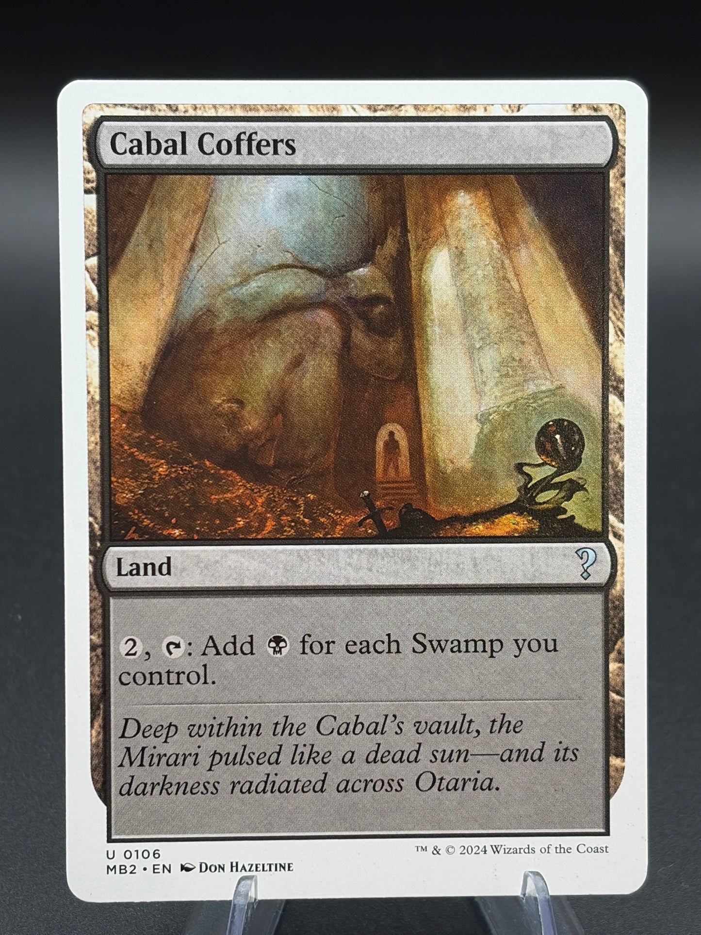 MTG TCG: Cabal Coffers U 0106 (White Border) - Mystery Booster 2 (MB2)