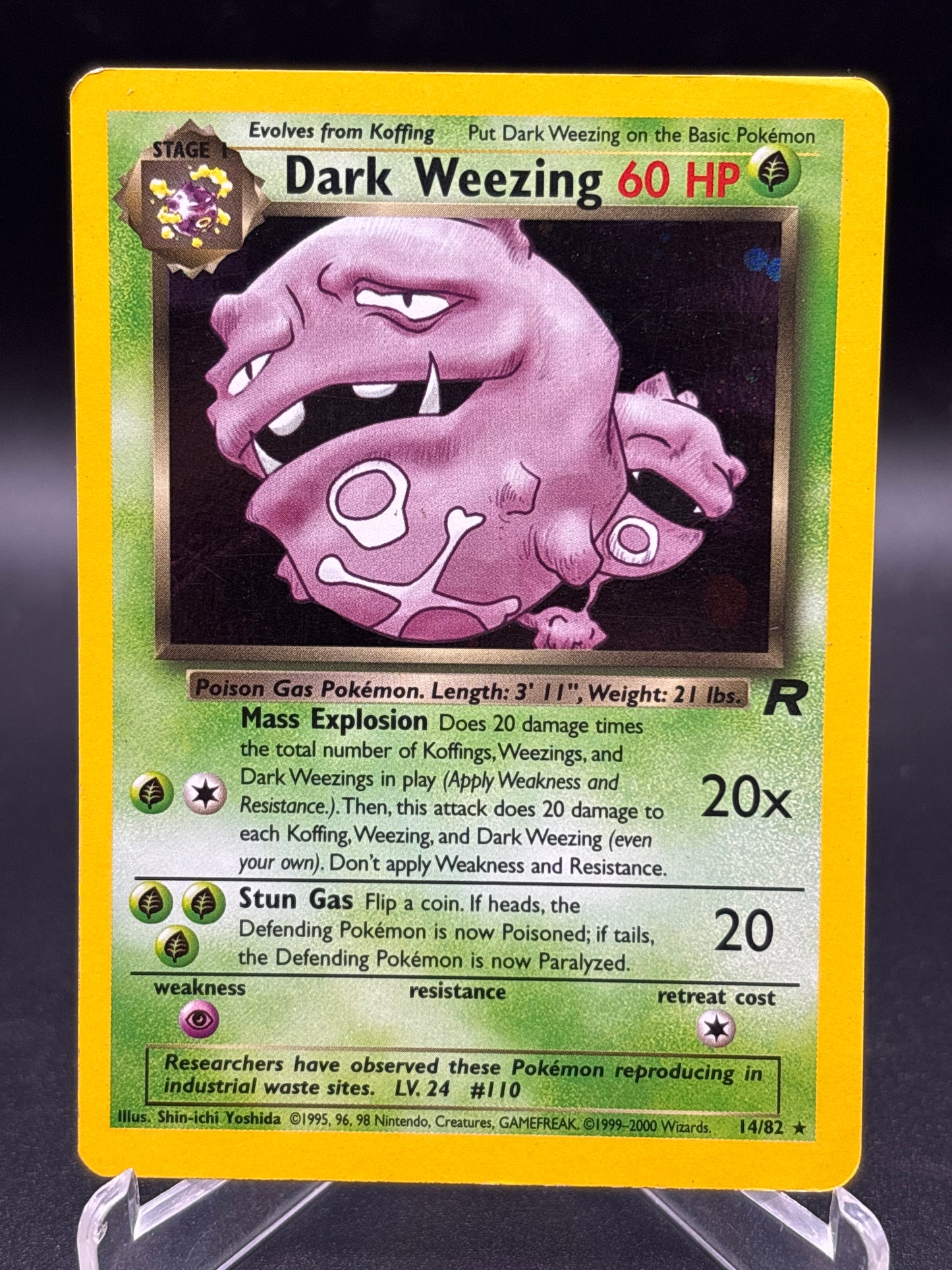 Pokémon TCG: 1999 Dark Weezing 14/82 Team Rocket Holo