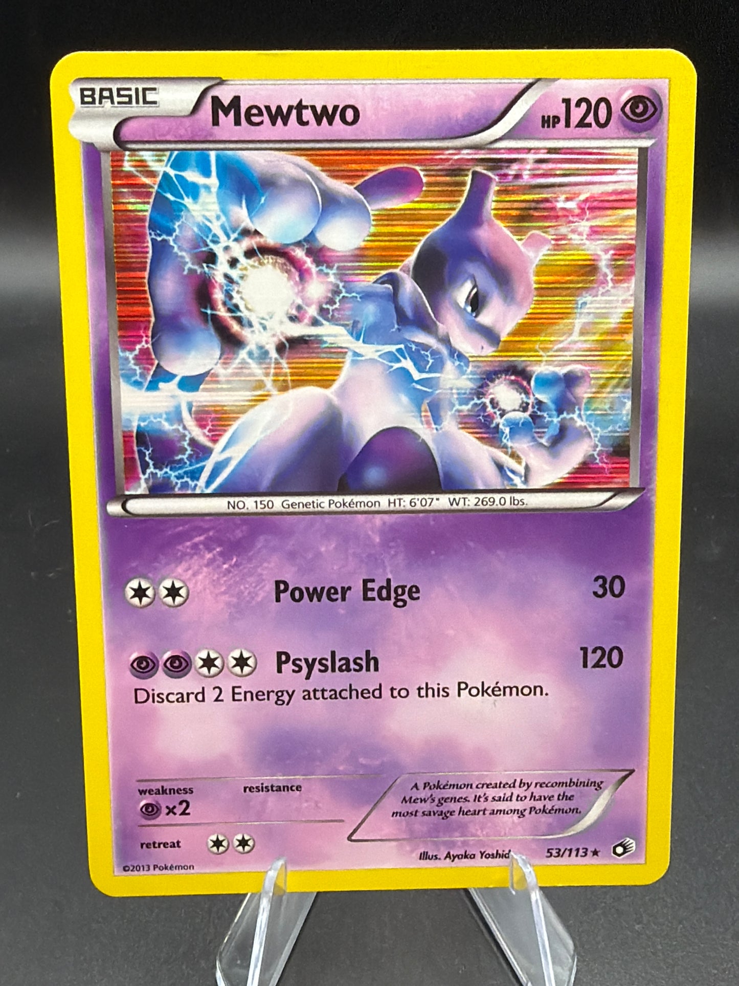 Pokémon TCG: 2013 Mewtwo - 53/113 - B&W: Legendary Treasures Holo
