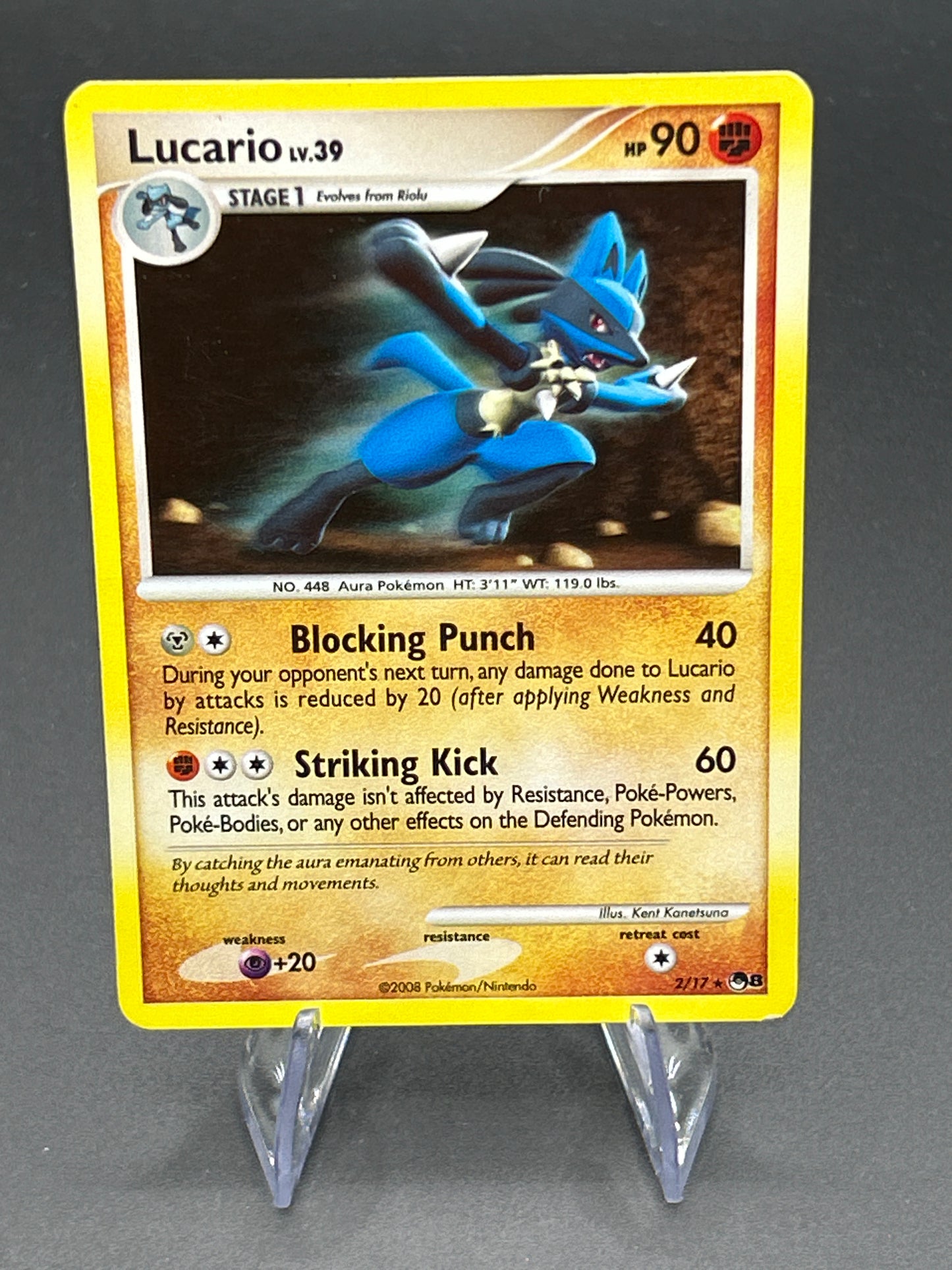 Pokémon TCG: 2007 Lucario LV. 39 2/17 Pop Series