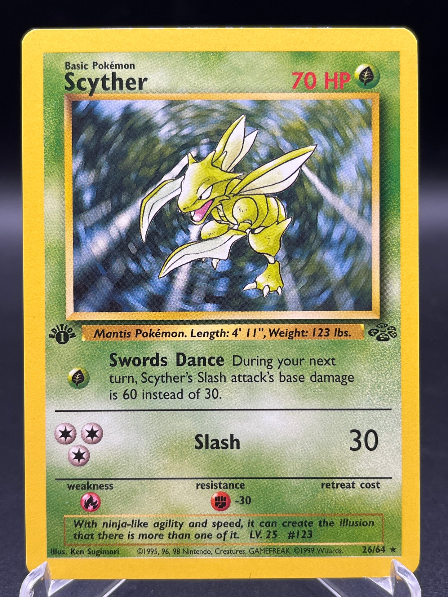 Pokémon TCG: 1999 Scyther 26/64 - 1st Edition Jungle