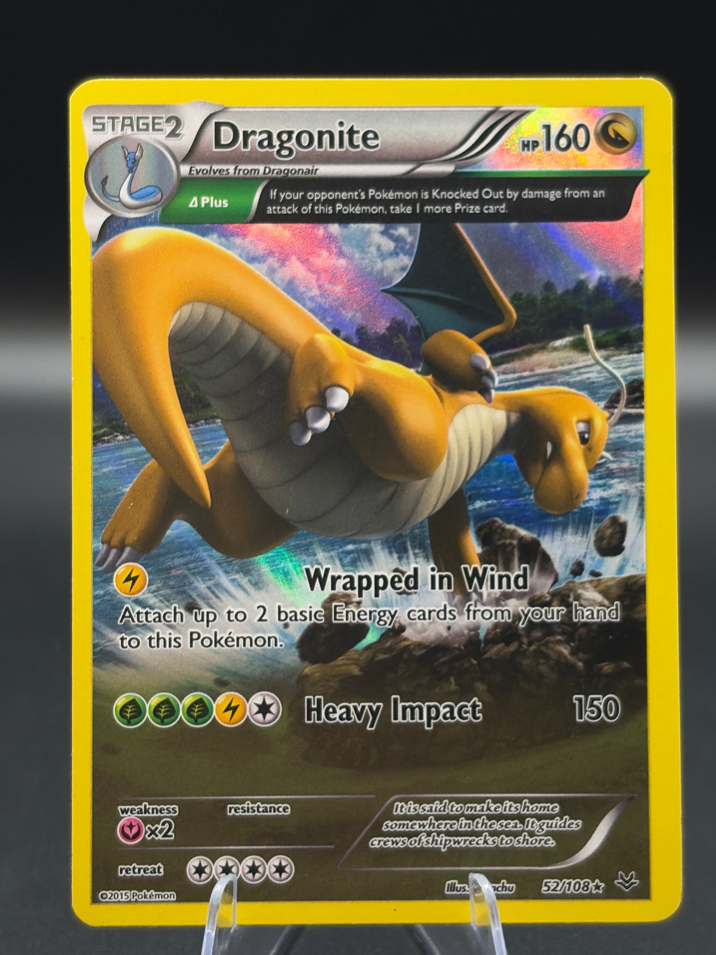 Pokémon TCG: 2015 Dragonite 52/108 XY: Roaring Skies
