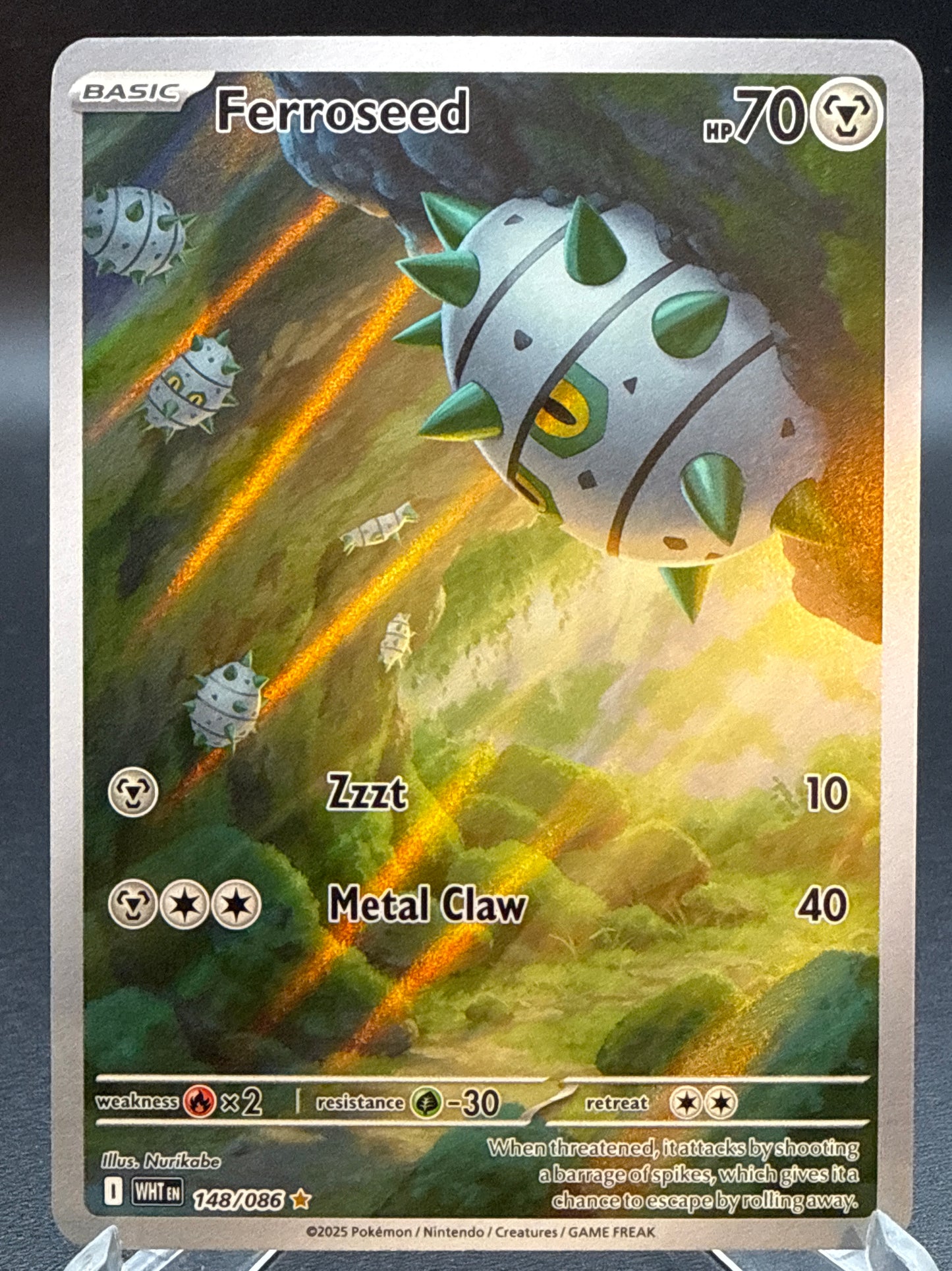 Pokémon TCG: 2025 Ferroseed 148/086 SV: White Flare