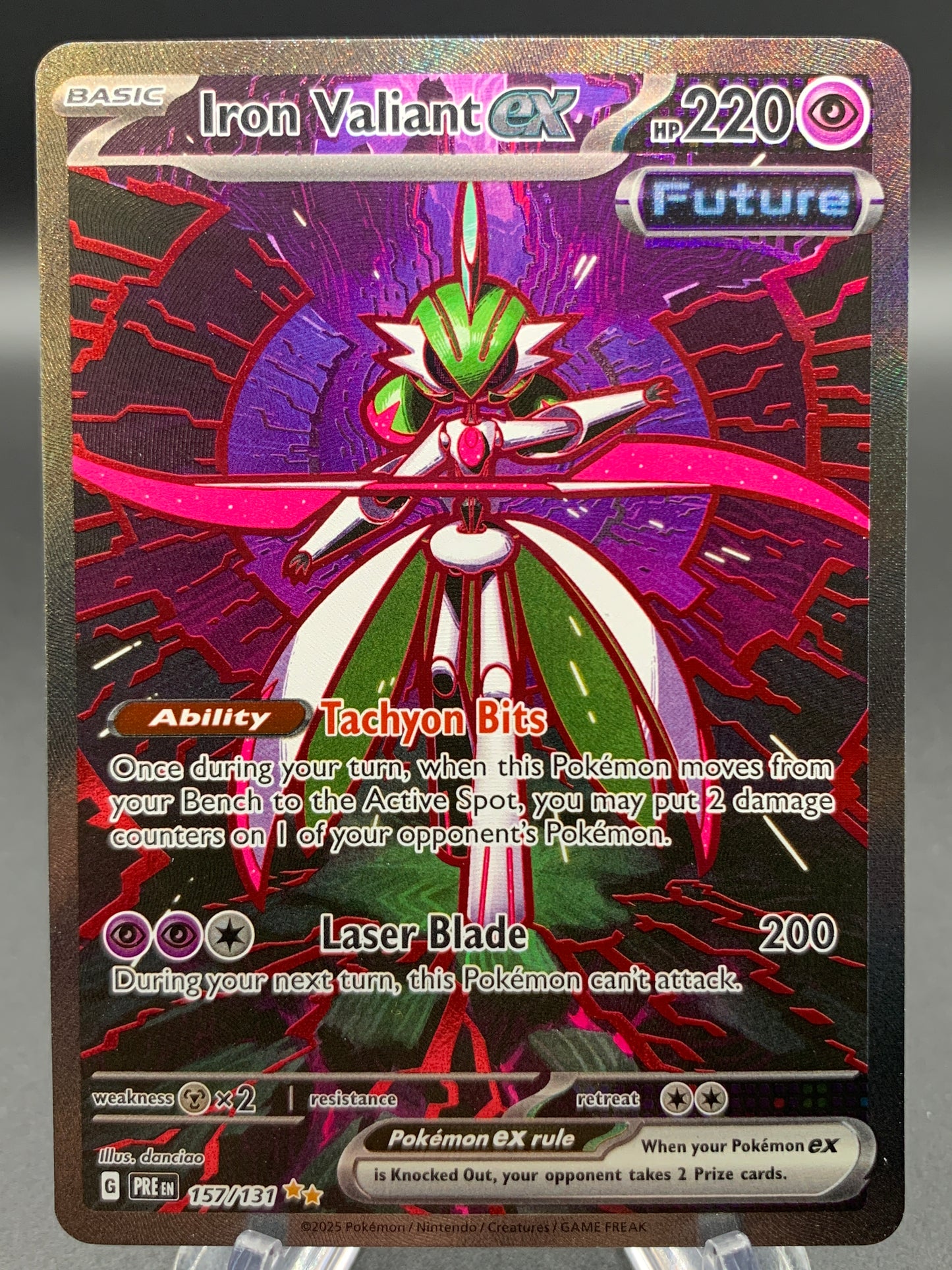 Pokémon TCG: 2025 Iron Valiant ex - 157/131 - SV: Prismatic Evolutions