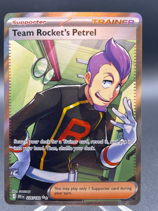 Pokémon TCG: 2025 Team Rocket's Petrel - 226/182 - SV: Destined Rivals
