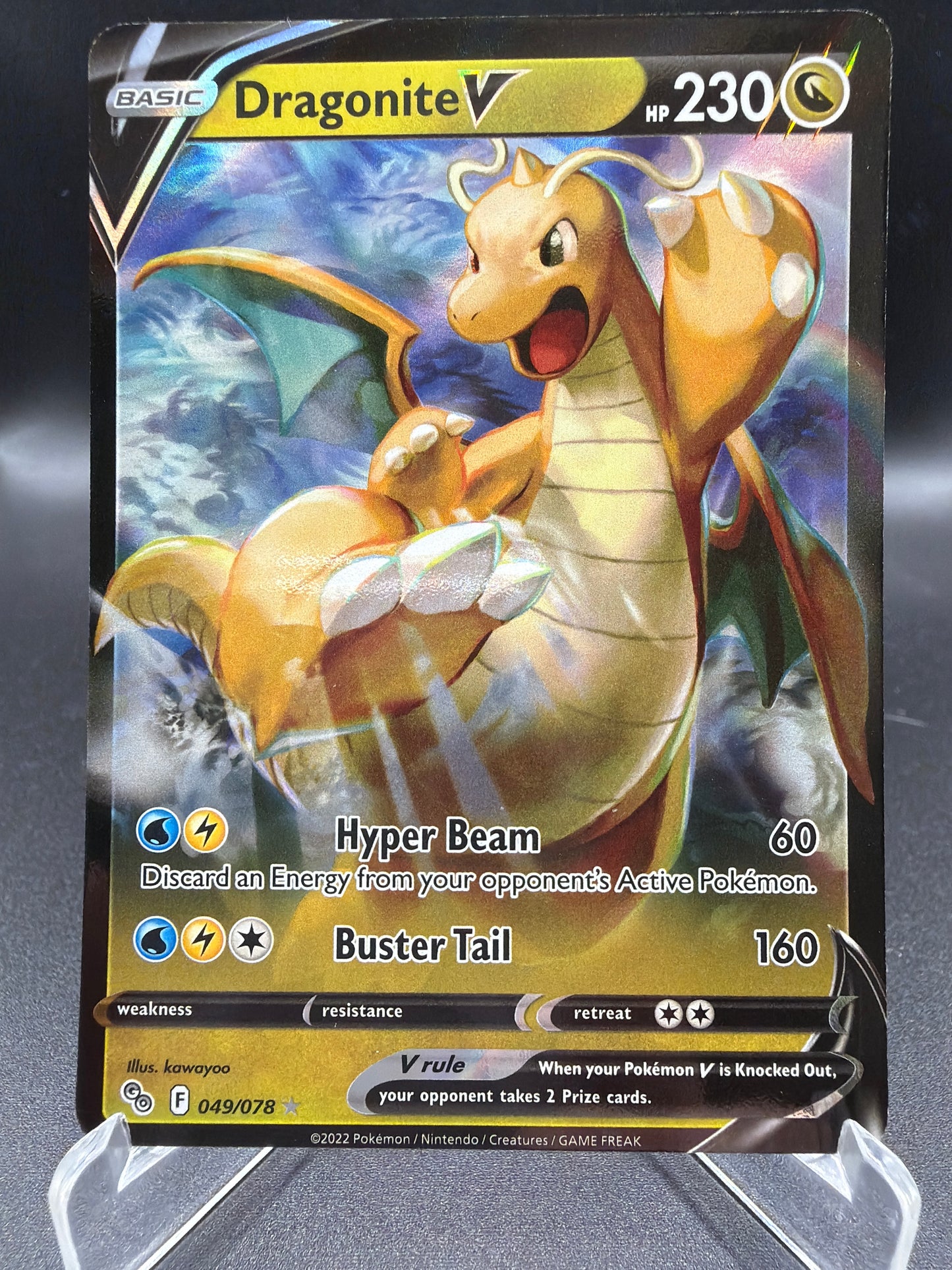 Pokémon TCG: 2022 Dragonite V Dragonite V 049/078 Pokemon Go