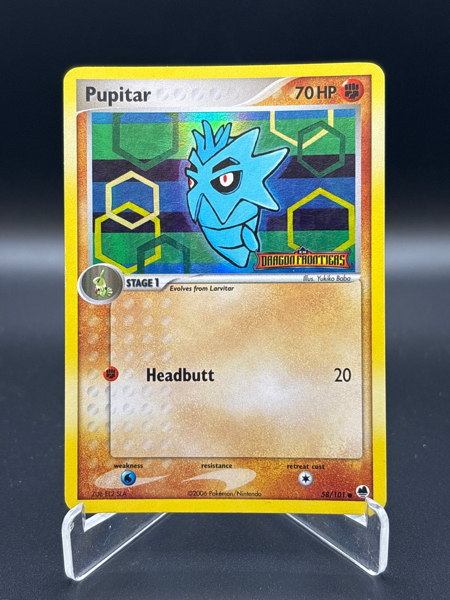 Pokémon TCG: 2006 Pupitar 58/101 Dragon Frontiers Reverse-Holo
