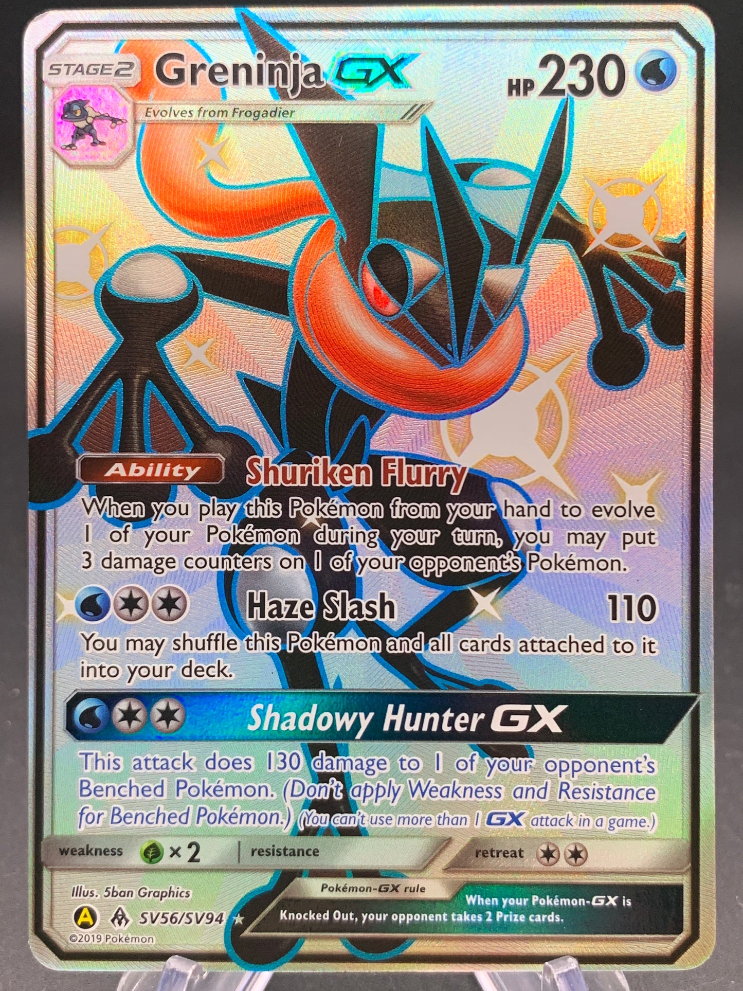 Pokémon TCG: 2019 Greninja GX - SV56/SV94 - Hidden Fates