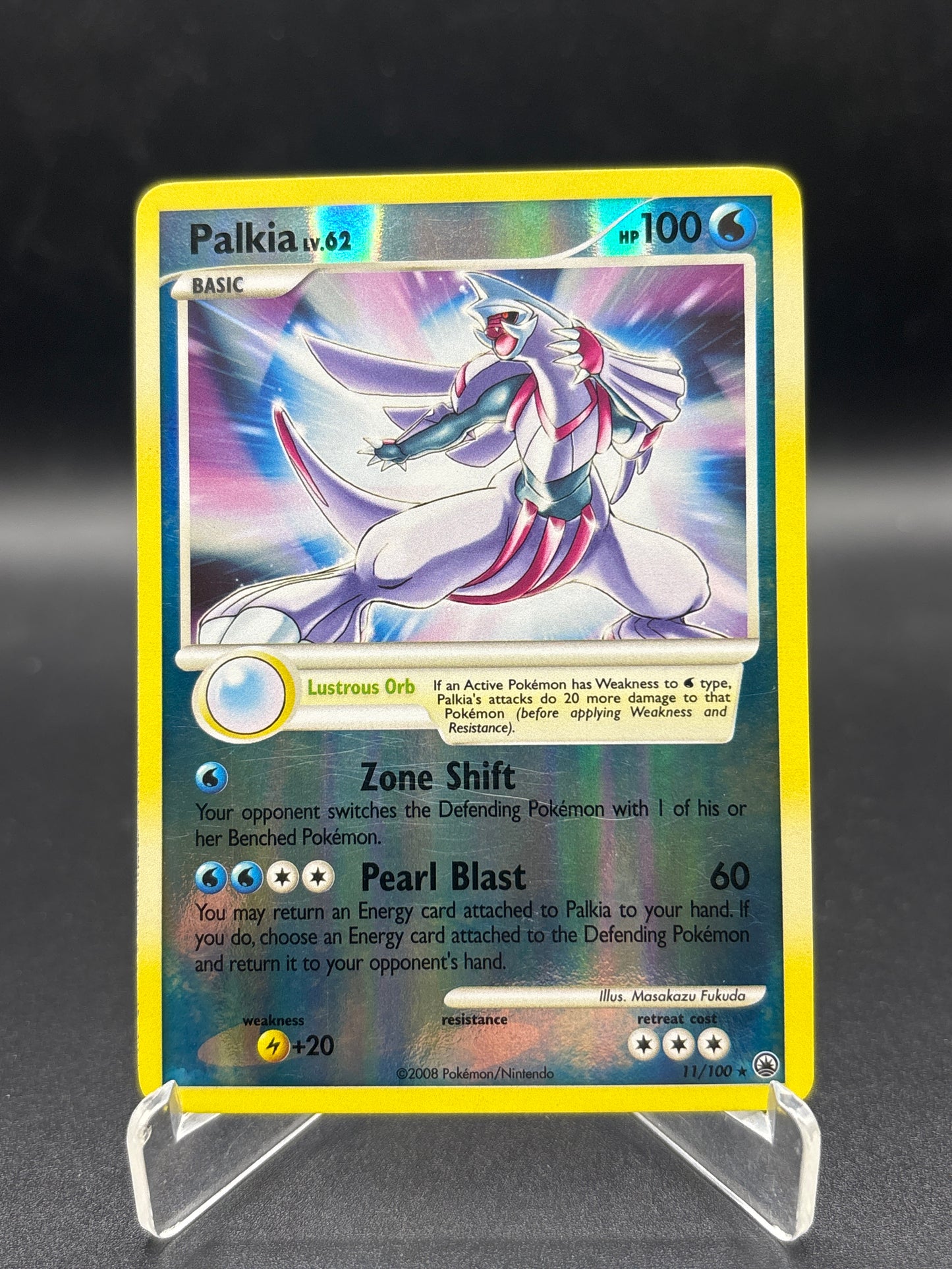 Pokémon TCG: 2008 Palkia 11/100 - Majestic Dawn Reverse Holo