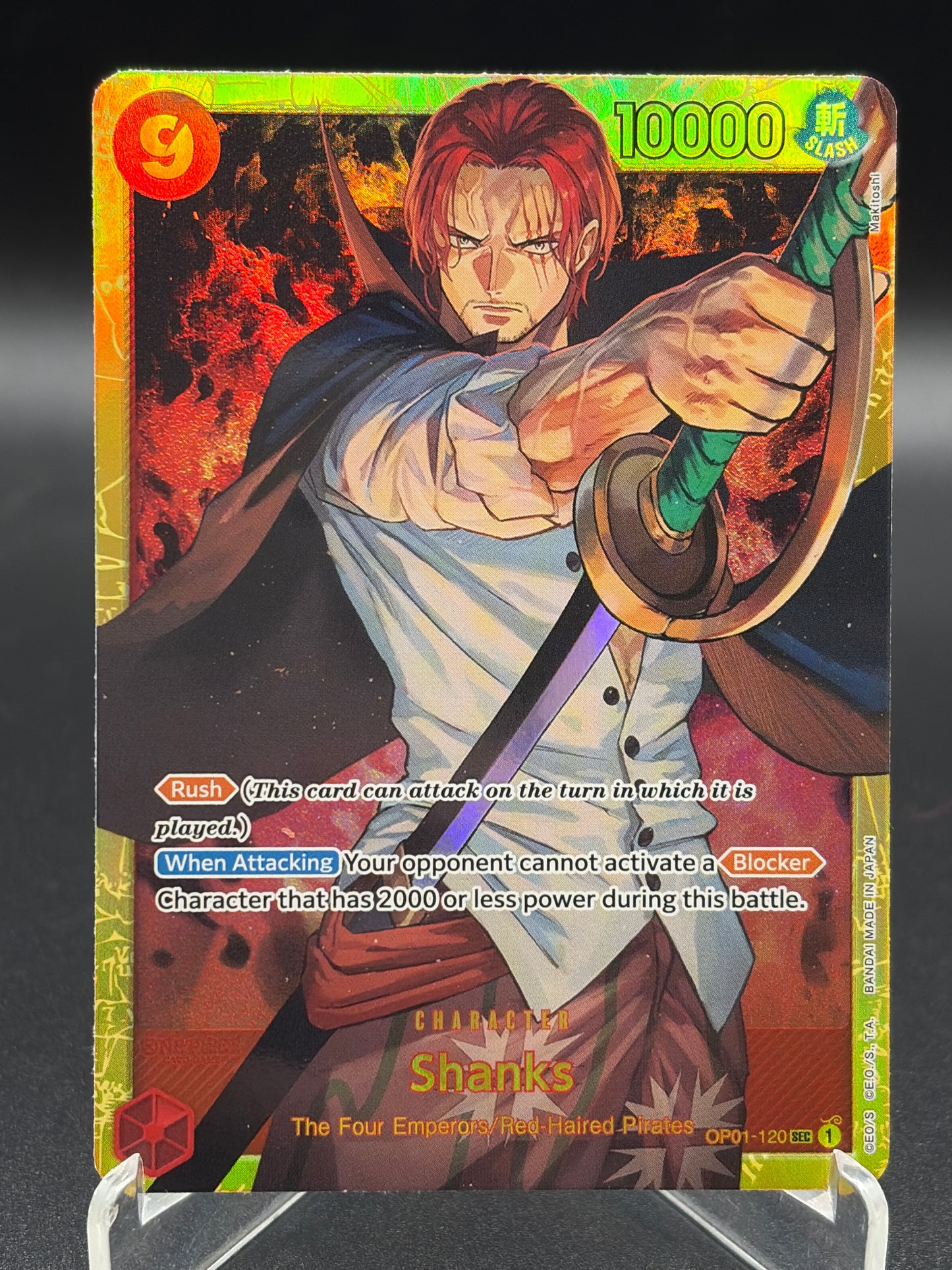 One Piece TCG: Shanks - The four emperors Red-Haired pirates - OP01-120 - Romance Dawn