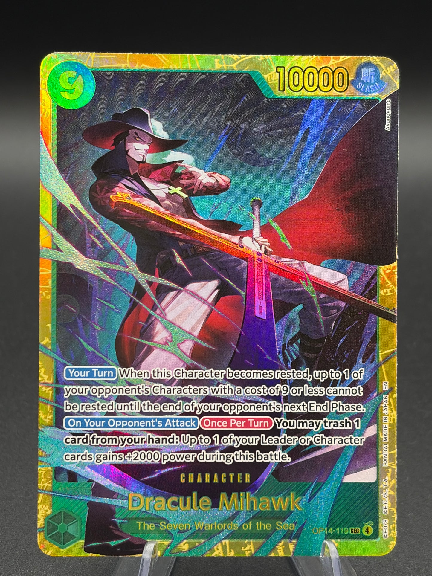 One Piece TCG: Dracule Mihawk - OP14-119 - The Azure Sea's Seven