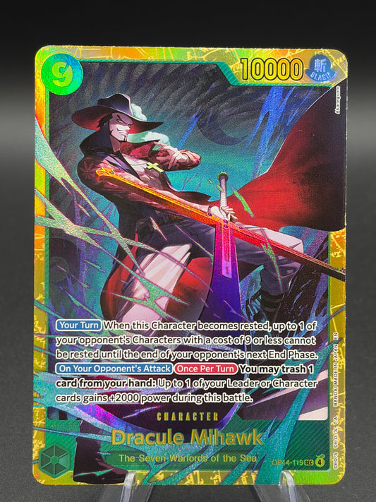 One Piece TCG: Dracule Mihawk - OP14-119 - The Azure Sea's Seven