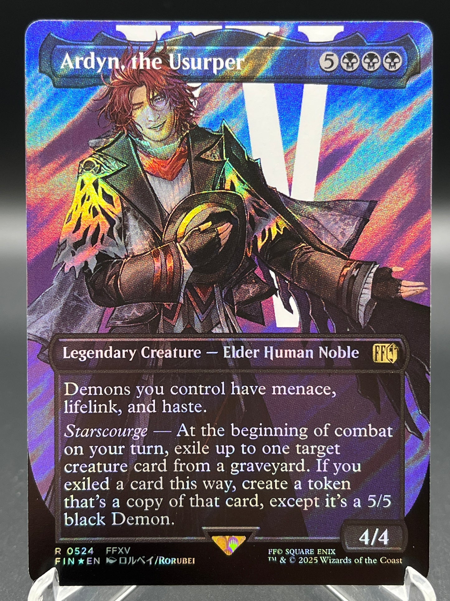 MTG TCG: Ardyn, the Usurper (0524) (Borderless) (Surge Foil) - FINAL FANTASY (FIN)