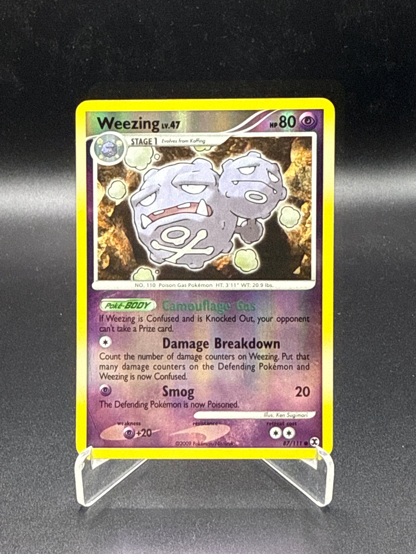 Pokémon TCG: 2009 Weezing 87/111 - Rising Rivals Reverse Holo