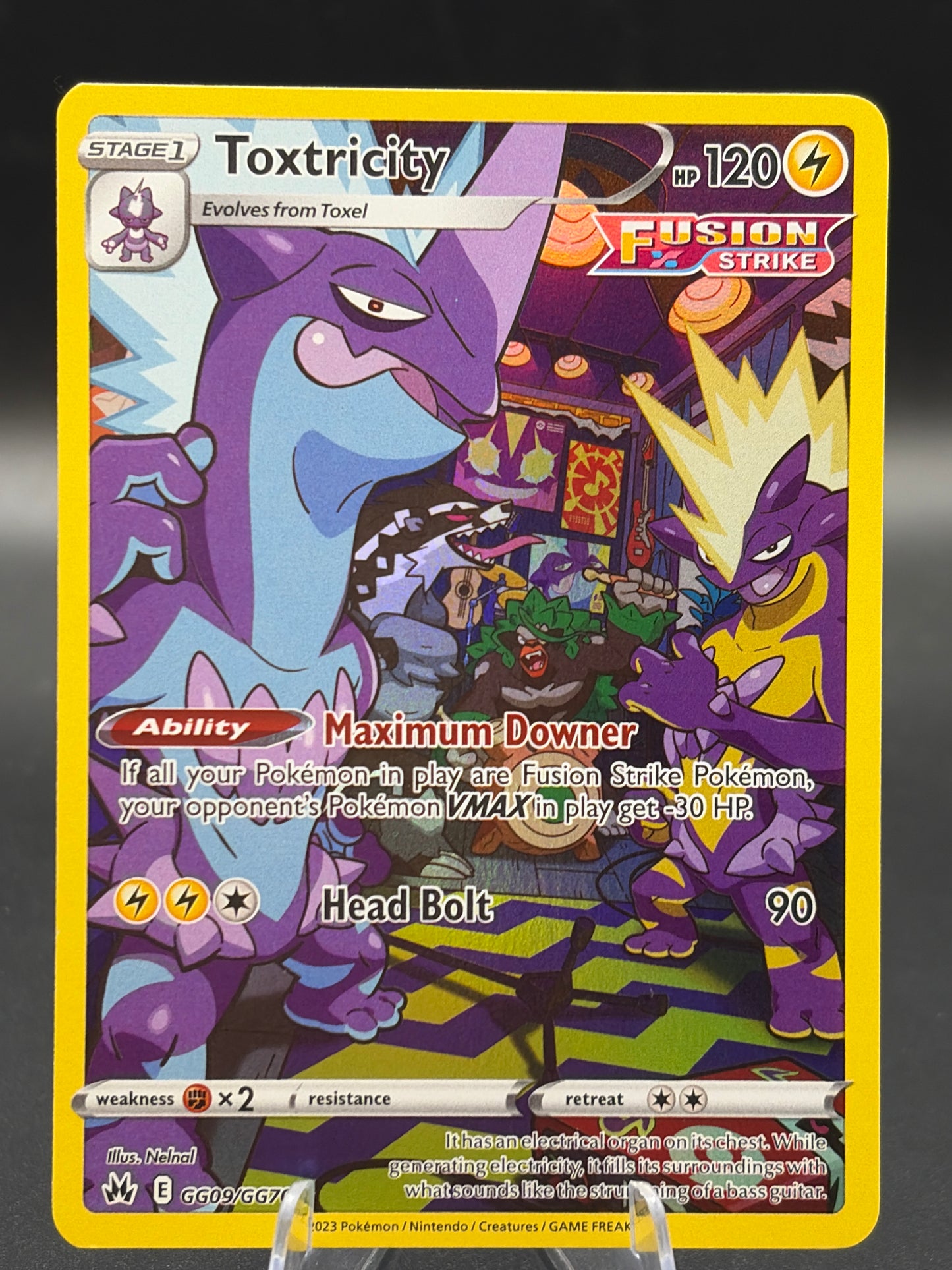 Pokémon TCG: 2023 Toxtricity GG09/GG70 SWSH: Crown Zenith Galarian Gallery