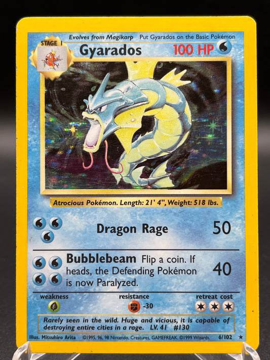 Pokémon TCG: 1999 Gyarados - 6/102 - Base Set Holo