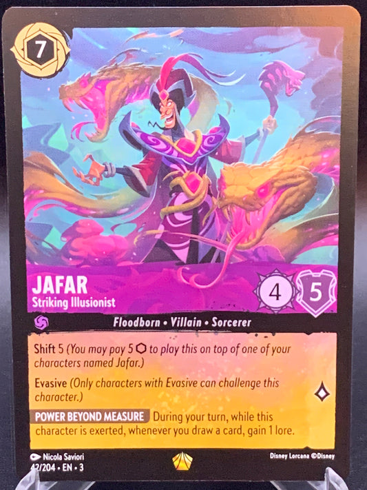Lorcana TCG: Jafar Striking Illusionist 42/204 Into the Inklands