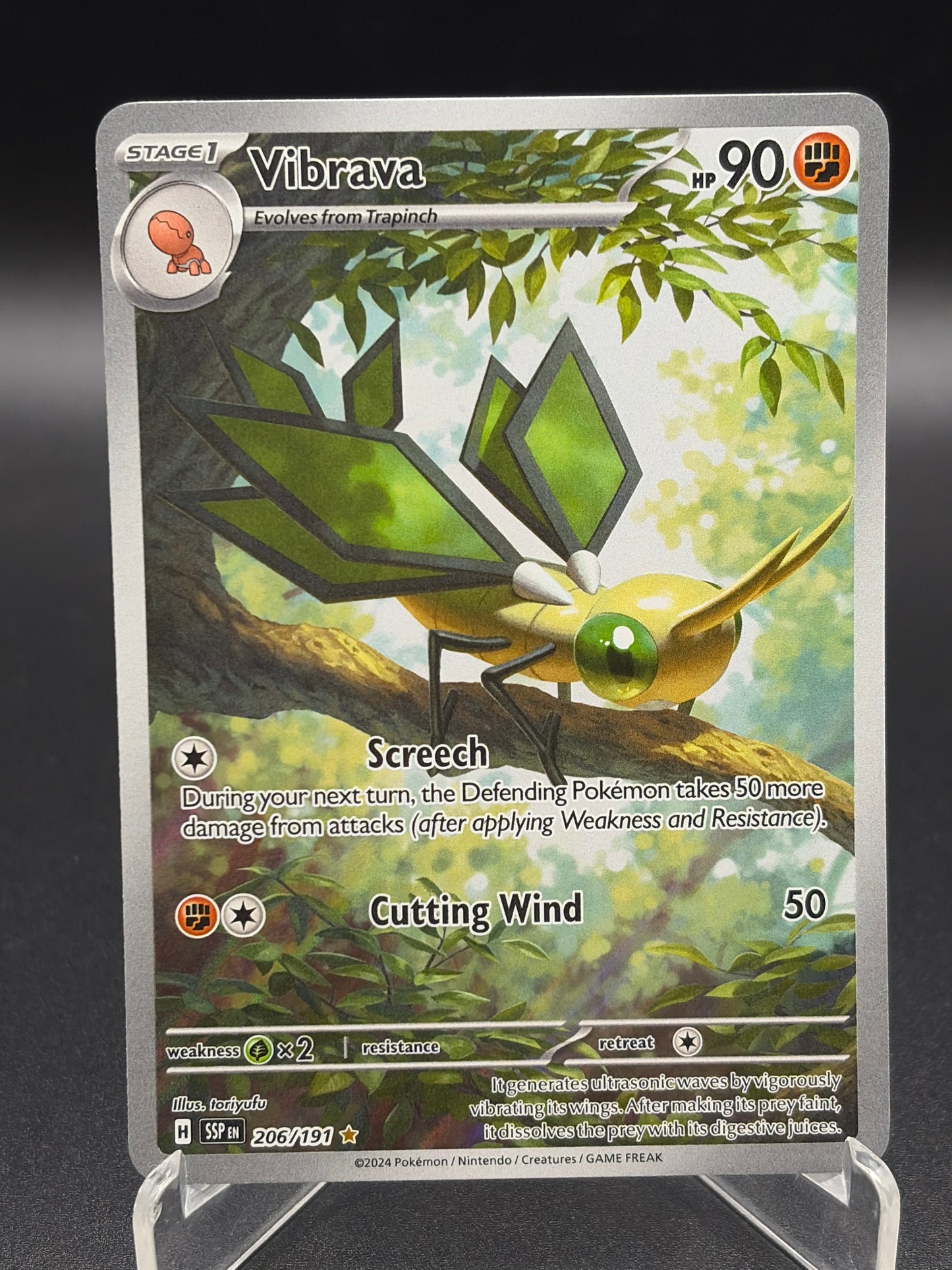 Pokémon TCG: 2024 Vibrava - 206/191 - SV: Surging Sparks