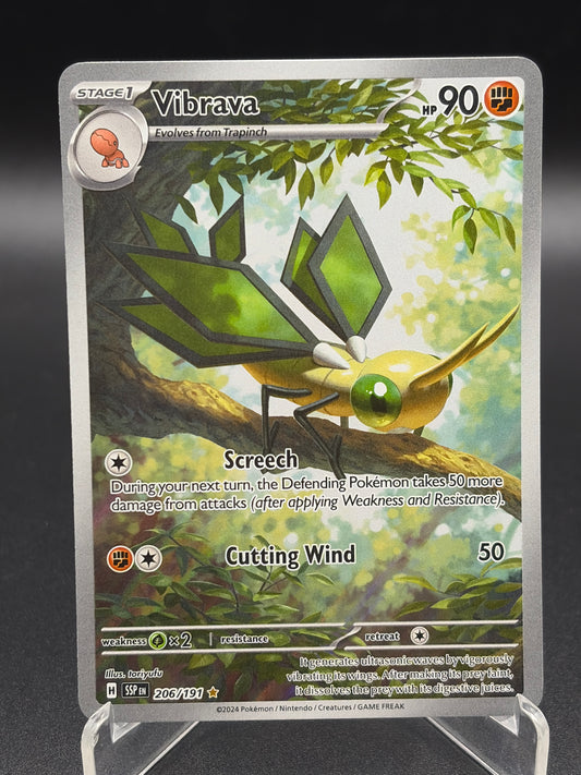 Pokémon TCG: 2024 Vibrava - 206/191 - SV: Surging Sparks
