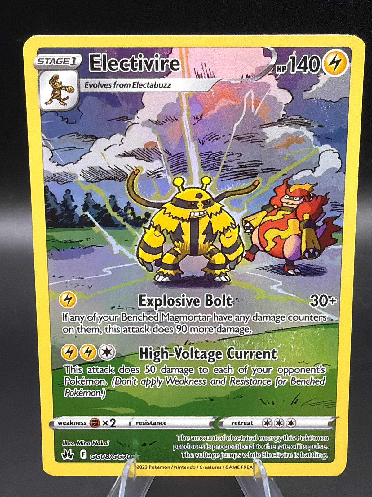 Pokémon TCG: 2023 Electivire - GG08/GG70 - SWSH: Crown Zenith Galarian Gallery