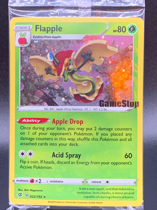 Pokémon TCG: 2020 Flapple - 022/192 - S&V Gamestop Exclusive Promo Sealed