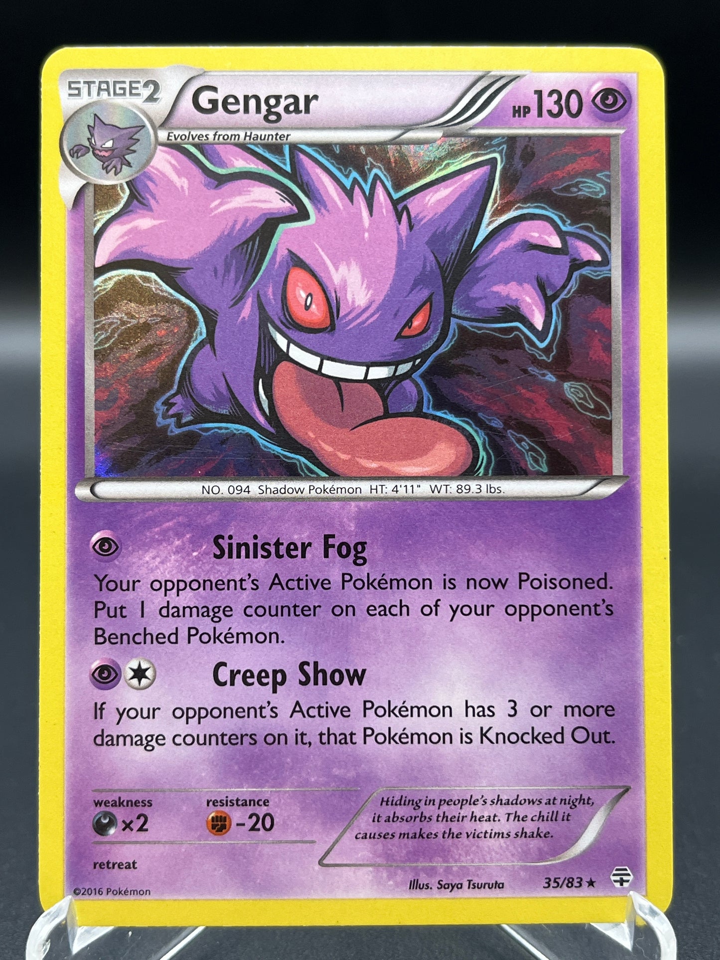 Pokémon TCG: 2016 Gengar 35/83 XY: Generations Holo