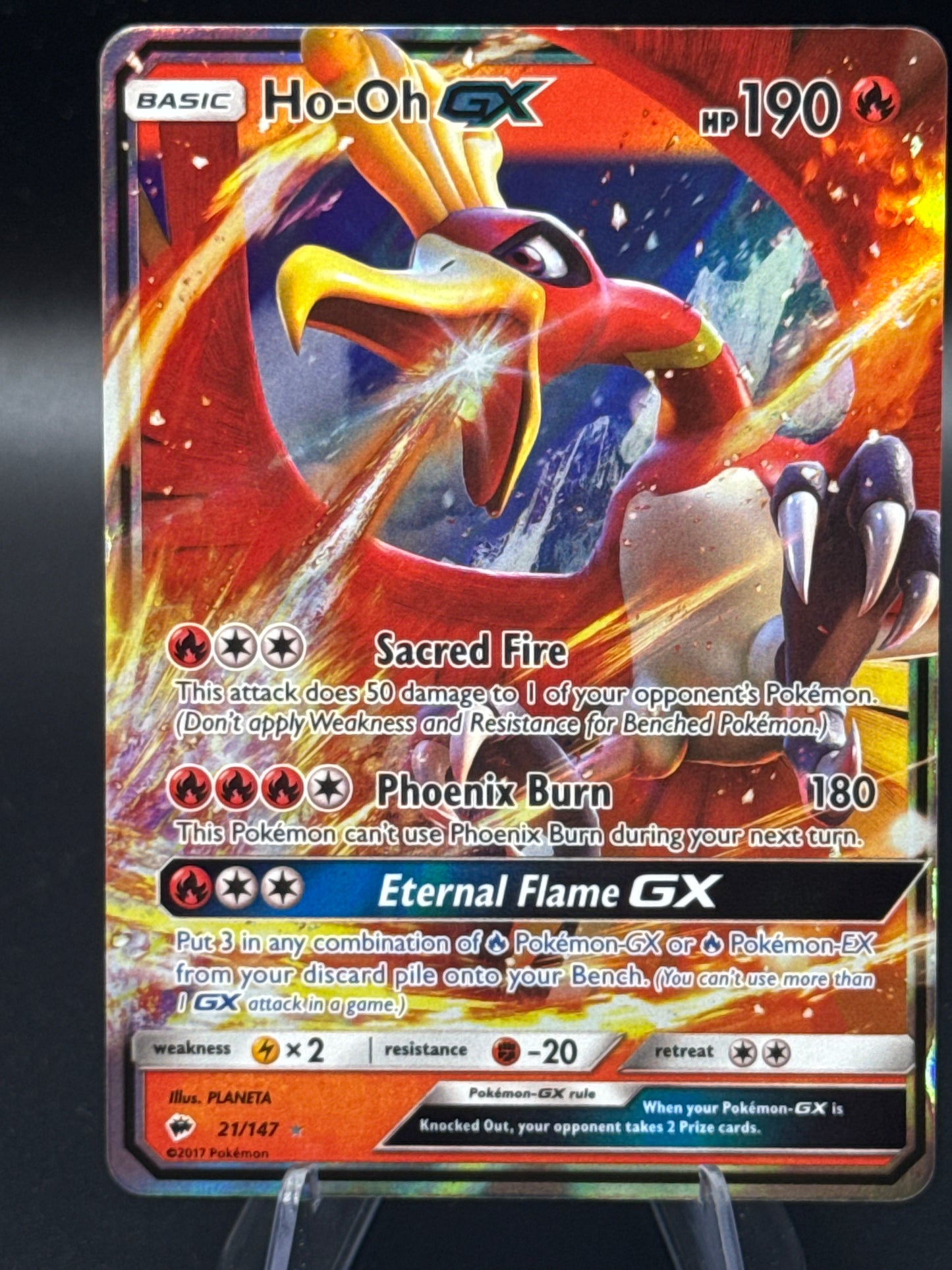 Pokémon TCG: 2017 Ho-oh GX 21/147 SM: Burning Shadows