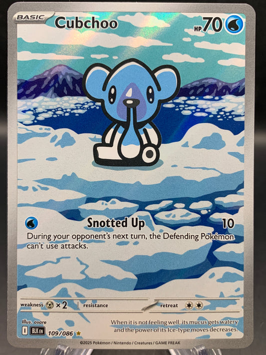Pokémon TCG: 2025 Cubchoo - 109/086 - SV: Black Bolt