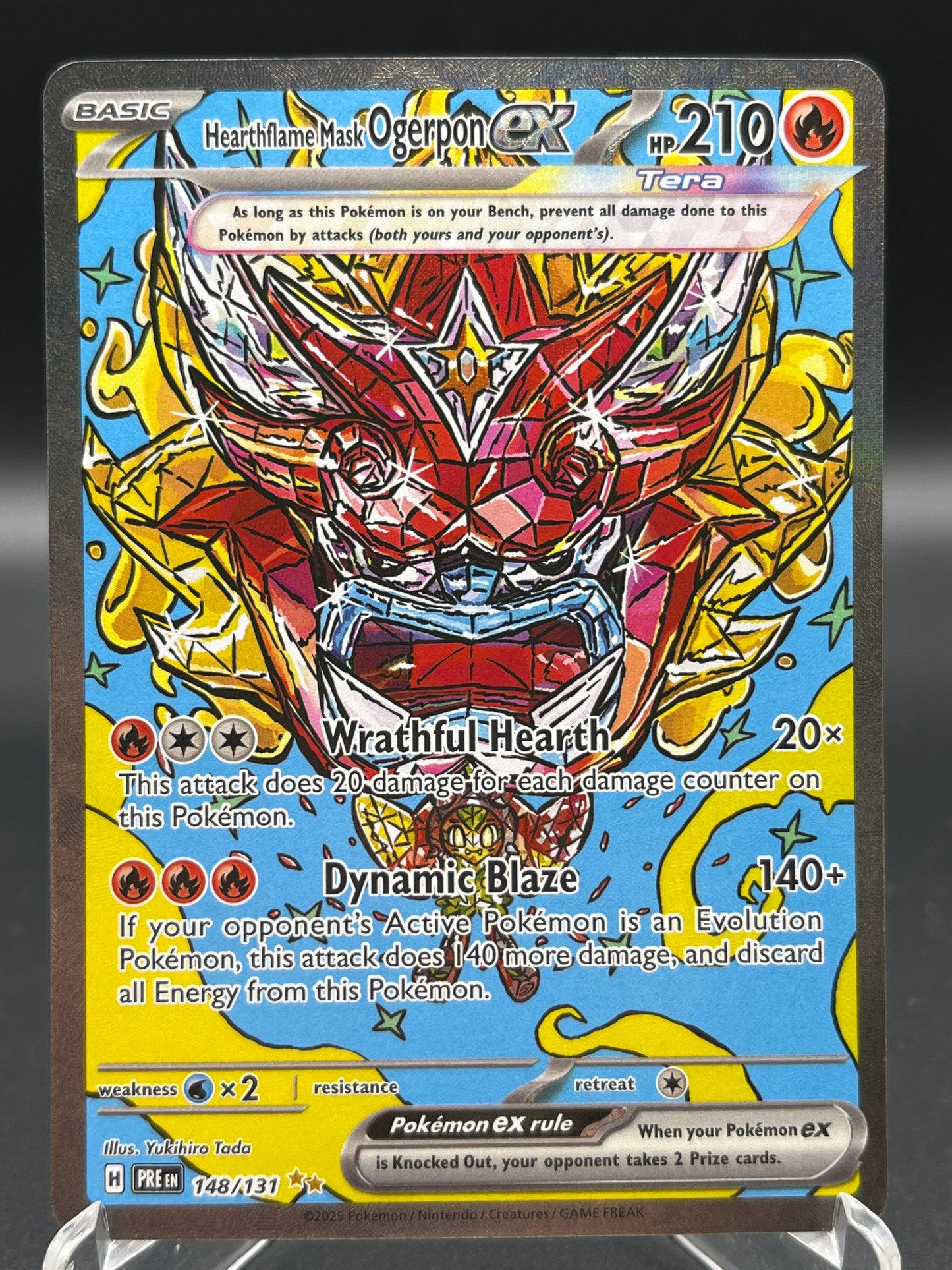 Pokémon TCG: 2024 Hearthflame Mask Ogerpon ex 148/131 SV: Prismatic Evolutions