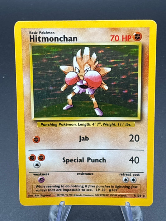 Pokémon TCG: 1999 Hitmonchan - 7/102 - Base Set Holo