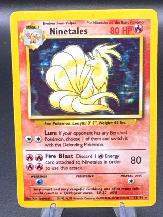 Pokémon TCG: 1999 Ninetales - 12/102 - Base Set Holo