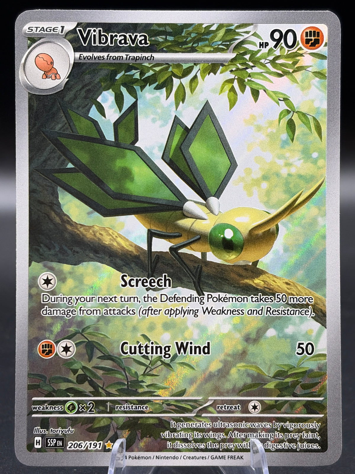Pokémon TCG: 2024 Vibrava - 206/191 - SV: Surging Sparks
