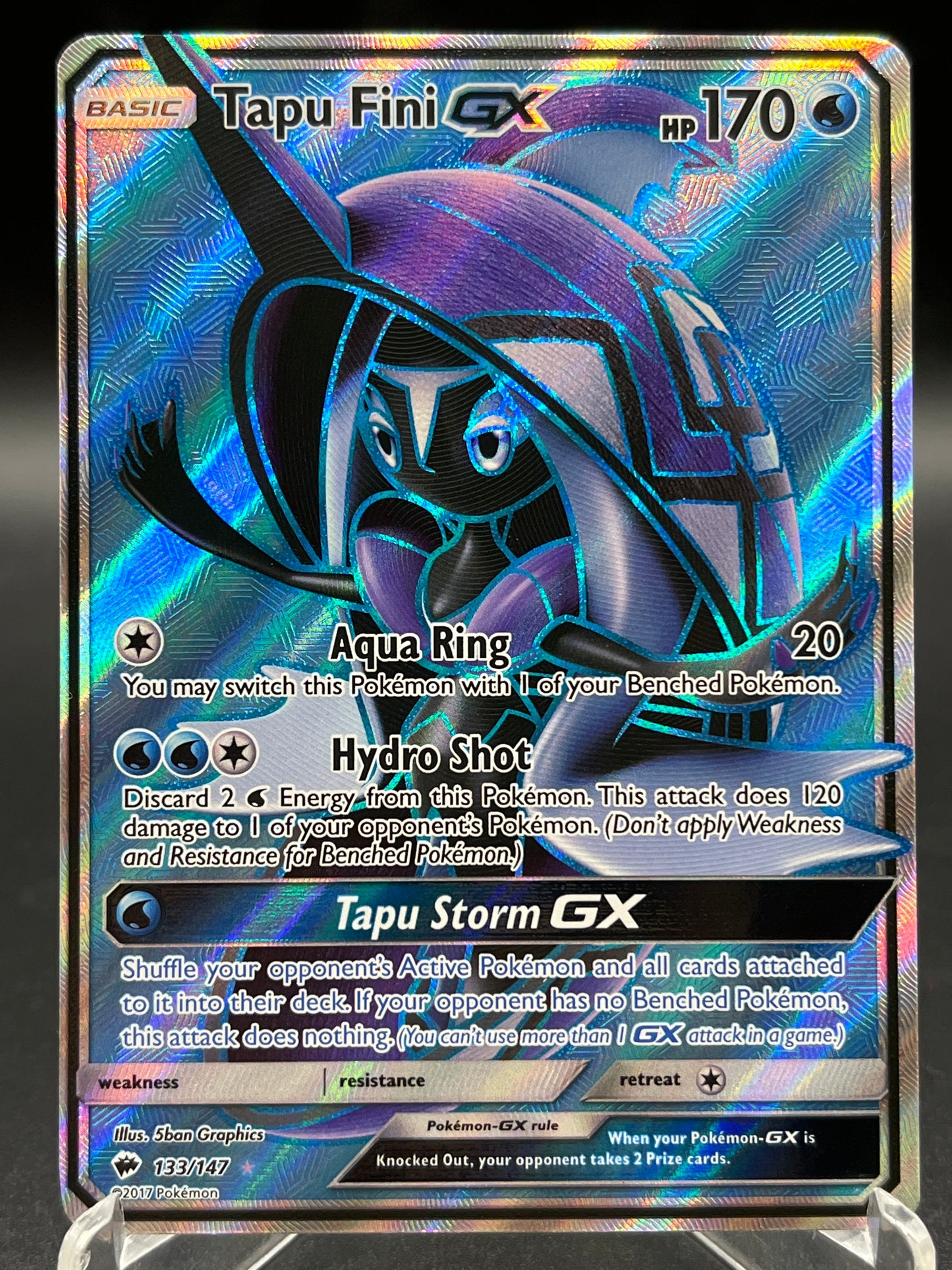 Pokémon TCG 2019 Tapu Fini GX 133/147 SM: Burning Shadows