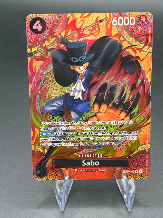 One Piece TCG: Sabo (P-105) (SP) - Adventure on Kami's Island (OP15-EB04)