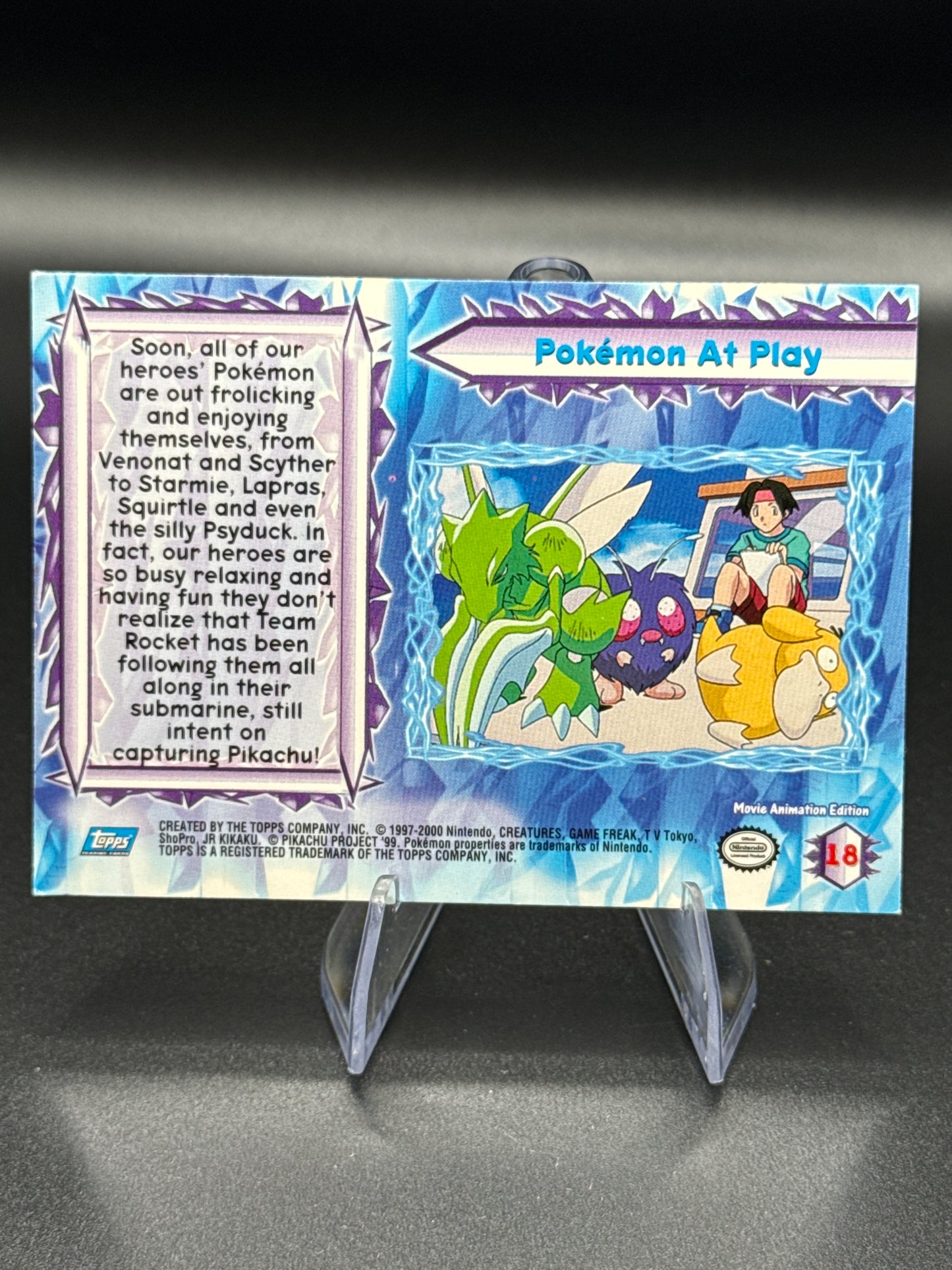 Pokémon TCG: 2000 Pokemon At Play #18 Topps Pokémon Movie