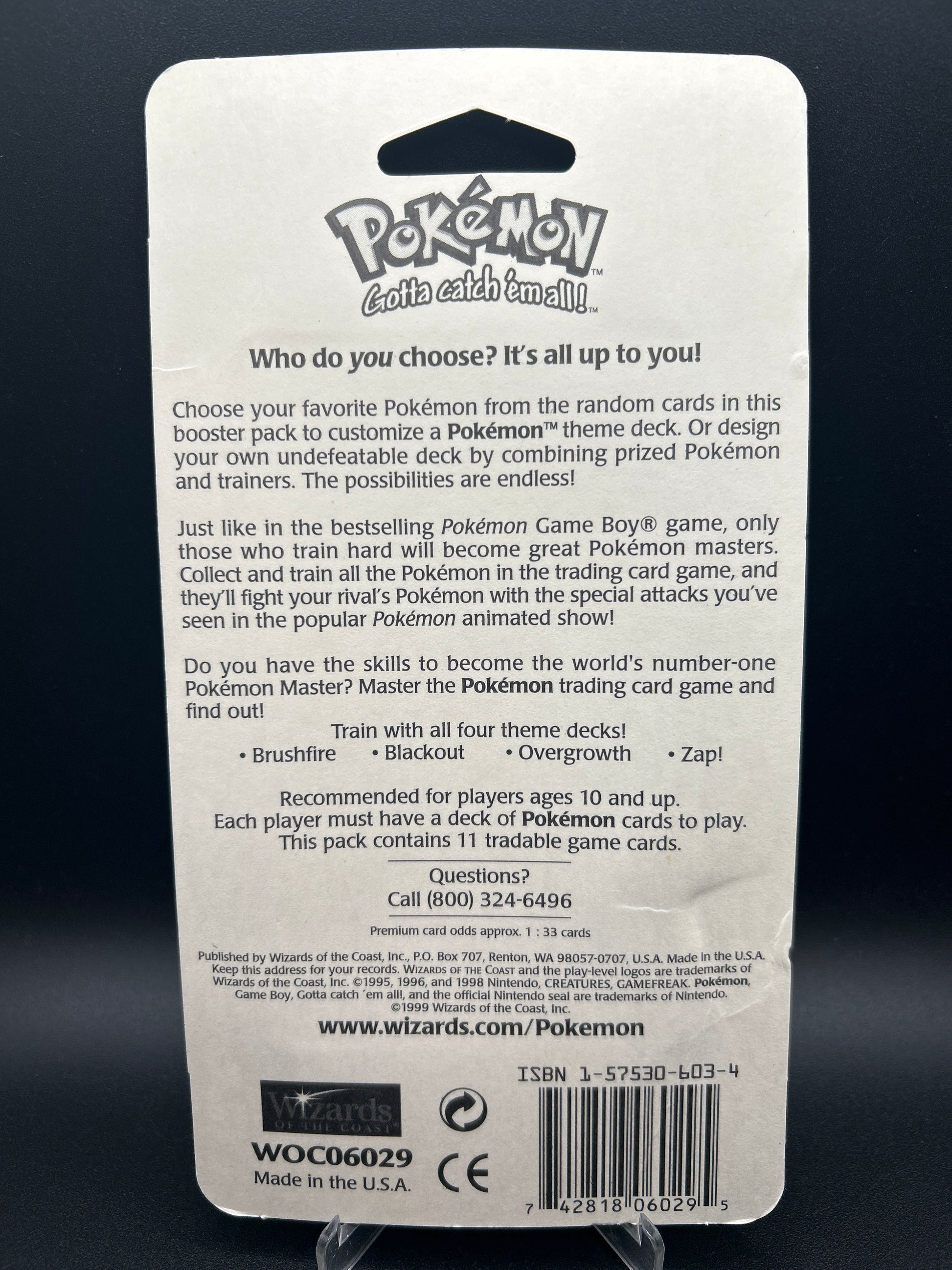 Pokémon TCG: Base Set - Blister Booster Pack WOTC Sealed - Charizard